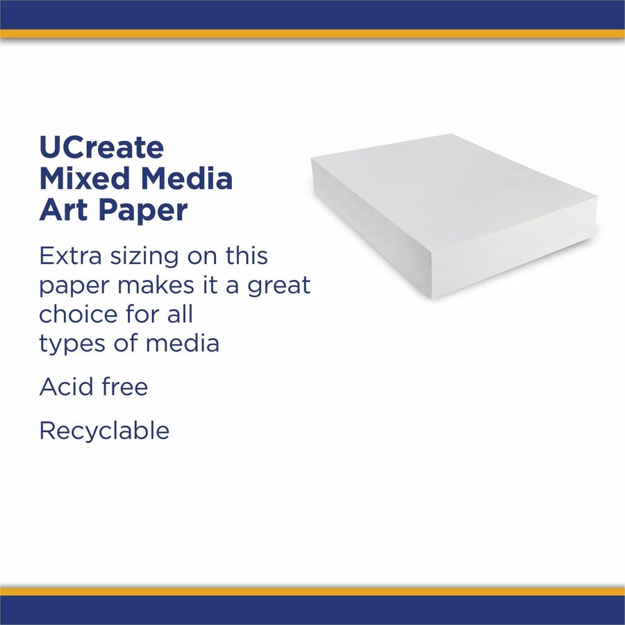 Image of Pacon® Mixed Media Art Paper, 80lb, 18"x24", 500SH/RM, WE