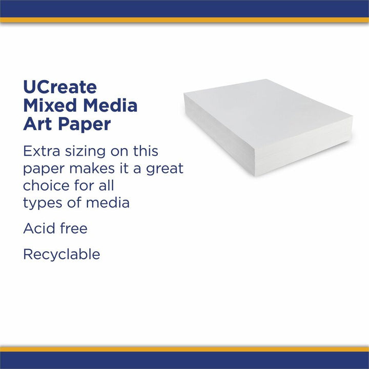 Image of Pacon® Mixed Media Art Paper, 80lb, 18"x24", 500SH/RM, WE