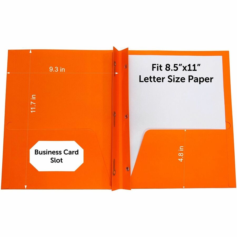 Image of Sparco 2-Pocket Folder, 3-Prong, 9-1/2"x11-3/4", 25/BX, OE