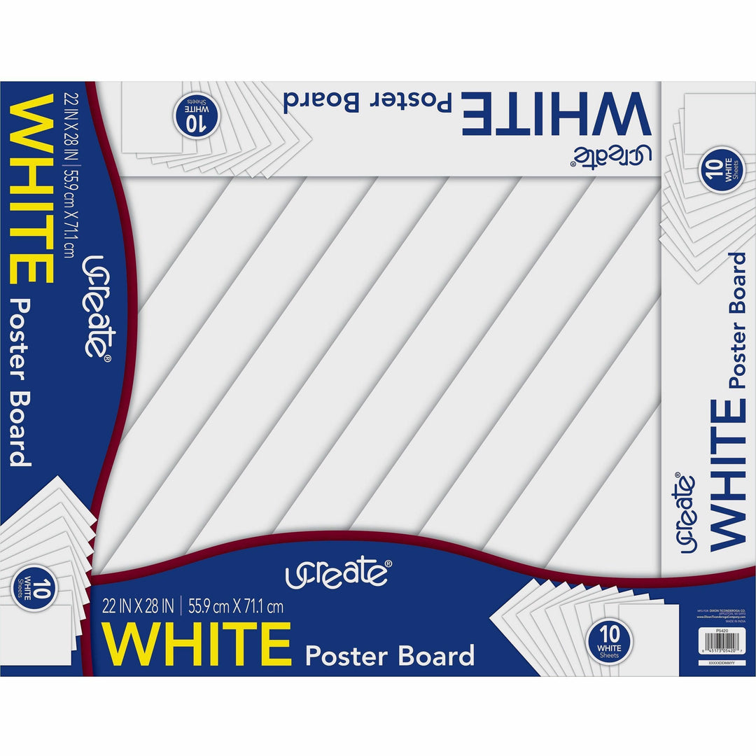 Image of Pacon® Poster Board, 22"x28", 10SH/PK, White