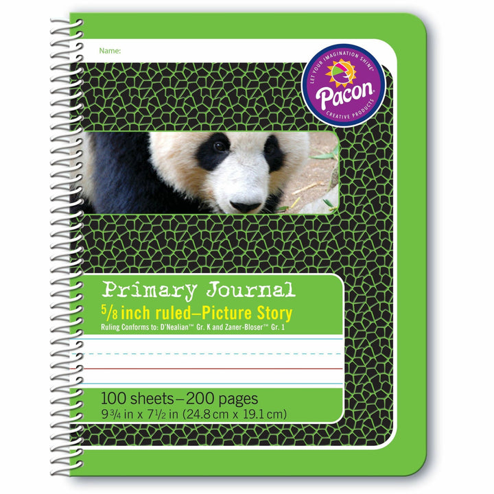 Image of Pacon® Composition Book,Spiral Bound,9-3/4"x7-1/2",100 Sheets,WE