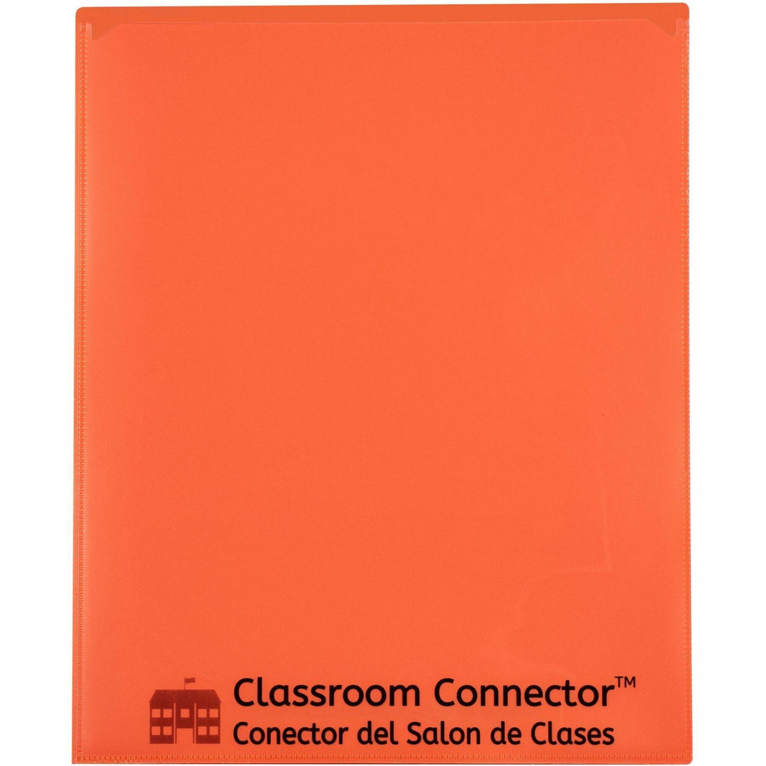 Image of C-Line® Folder, 2-Pocket, Poly, 50-Sht Cap, Letter, 25/BX, Orange
