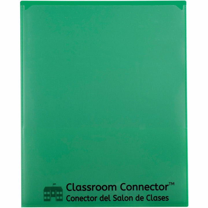 Image of C-Line® Folder, 2-Pocket, Poly, 50-Sht Cap, Letter, 25/BX, Green