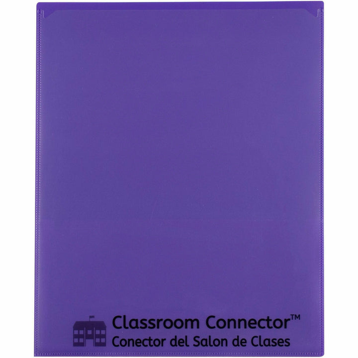Image of C-Line® Folder, 2-Pocket, Poly, 50-Sht Cap, Letter, 25/BX, Purple