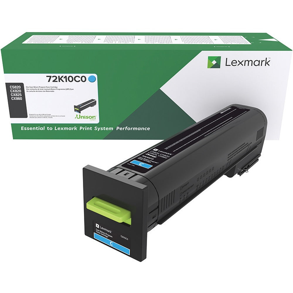 Image of Lexmark Toner Cartridge, f/820/825/860, 8000 Page Yield, Cyan