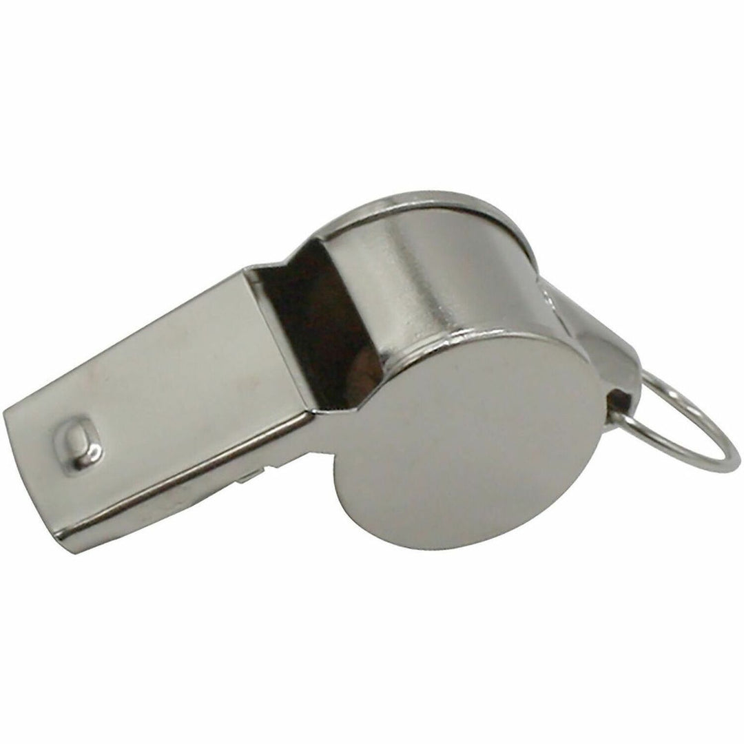 Image of Champion Sports 501 Medium Weight Metal Whistle, Silver, 12 / Dozen