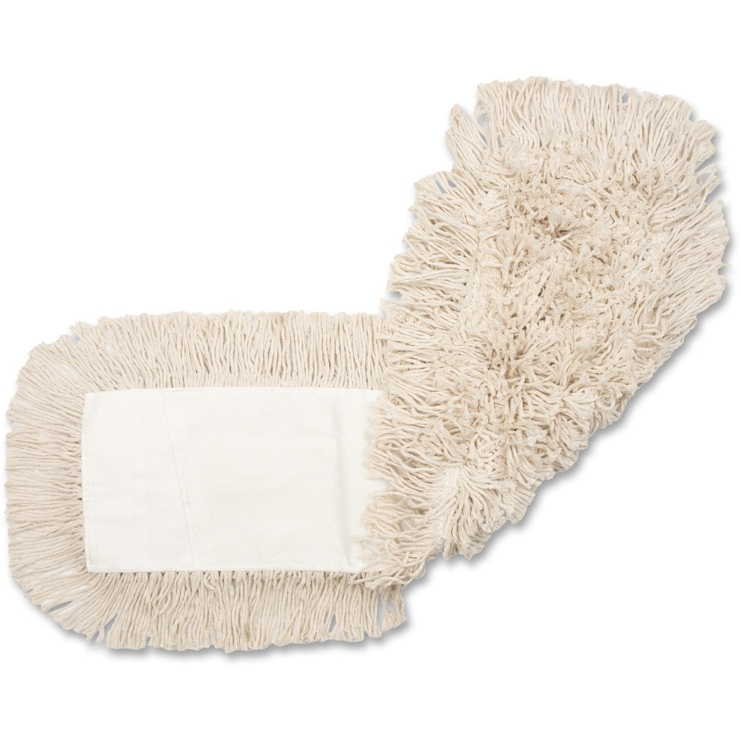 Image of Genuine Joe Dust Mop Refill, Cotton, Launderable, 48"x5", Natural