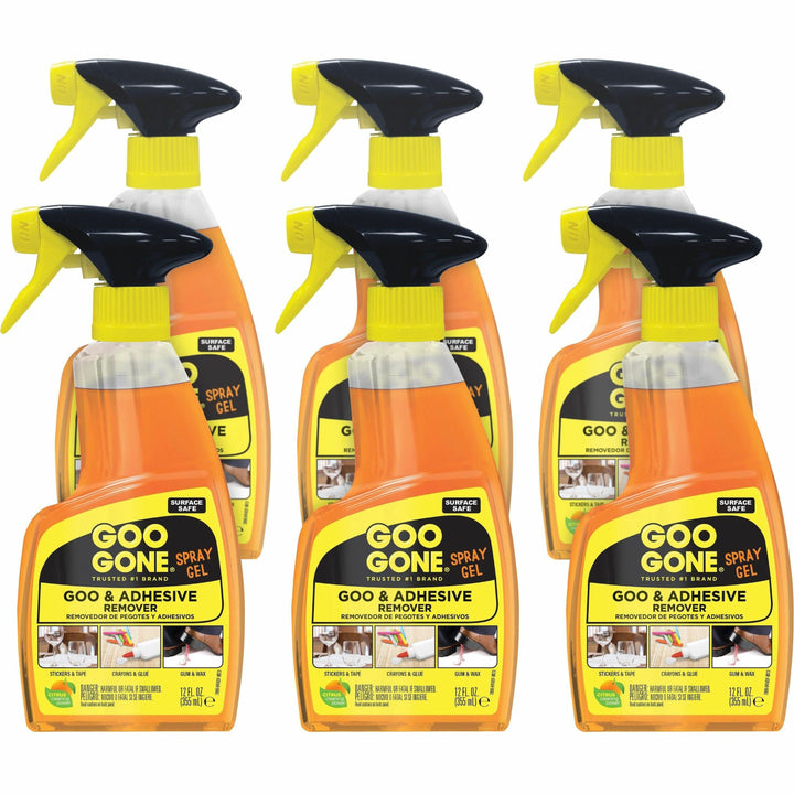 Image of WEIMAN® Goo Gone Spray Gel, 12oz., 6/CT, Orange