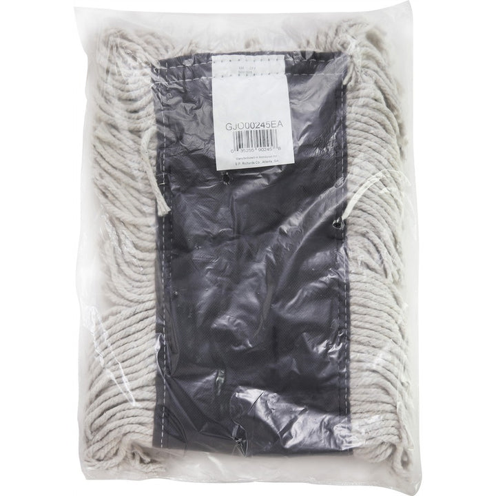 Image of Genuine Joe Dust Mop Refill, Cotton, Disposable, 24"x5", 12/CT, Natural