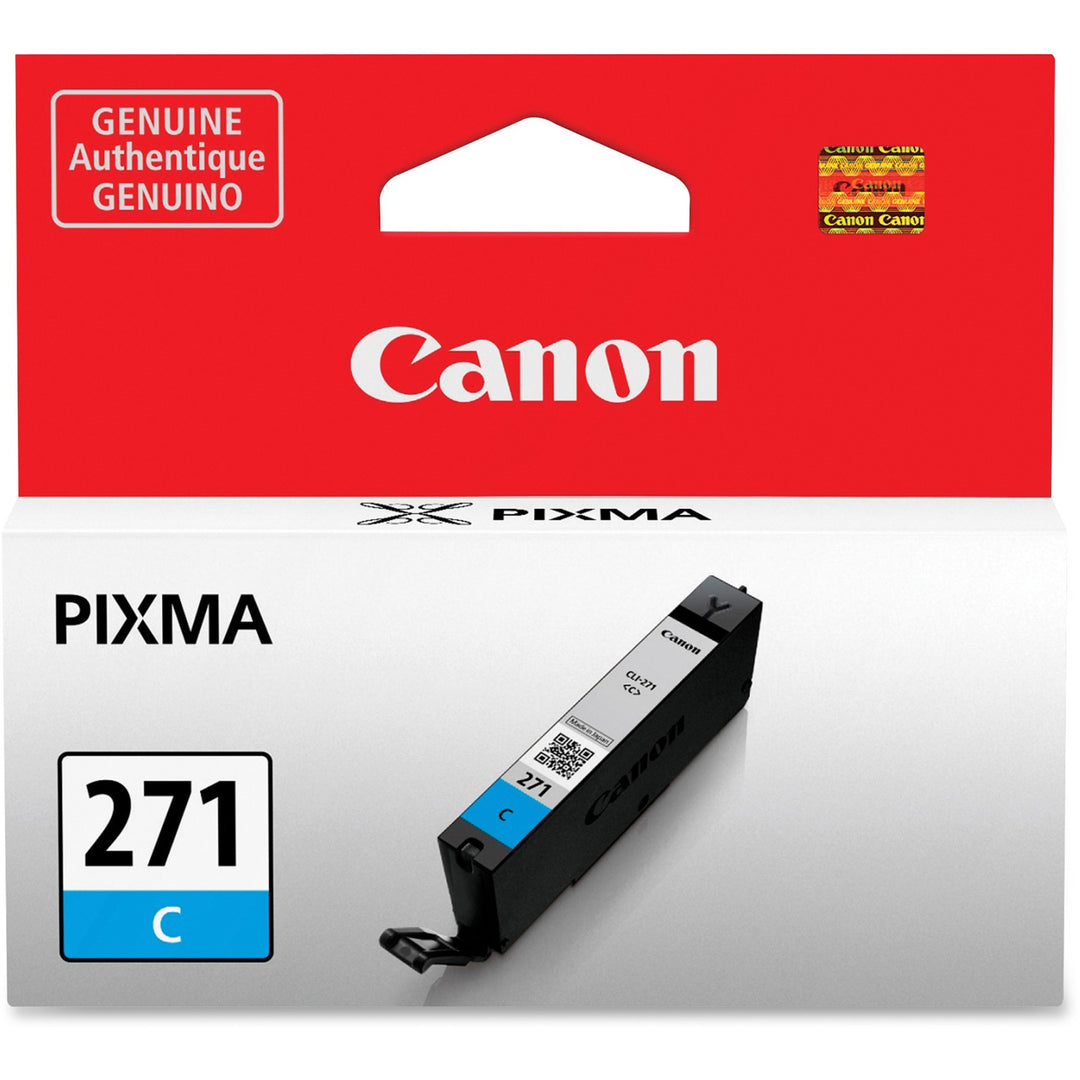 Image of Canon CLI-271 Ink Cartridge, Inkjet, Standard Yield, Cyan, 1 Each