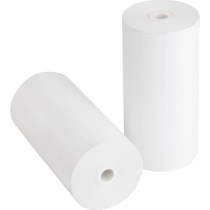 Image of Business Source 98102 Portable Printer Receipt Thermal Rolls, 4 19/64" x 127 ft, White, 50 / Carton