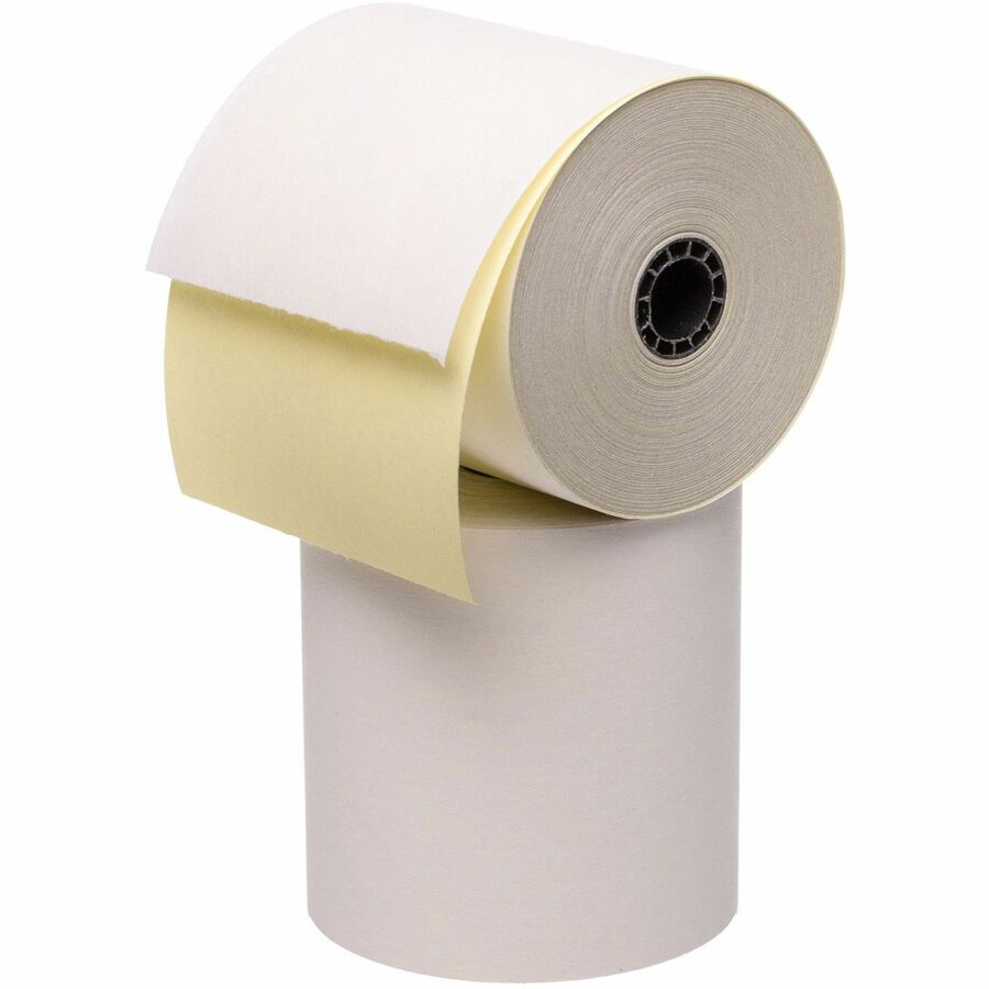 Image of Business Source Carbonless Paper Rolls, 2-Ply, 3"x90', 50RL/CT, White