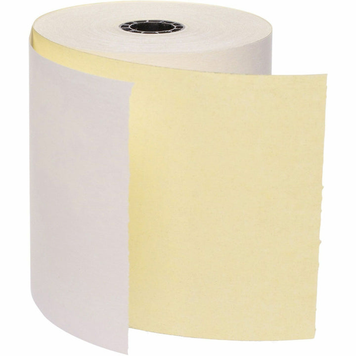 Image of Business Source Carbonless Paper Rolls, 2-Ply, 3"x90', 50RL/CT, White