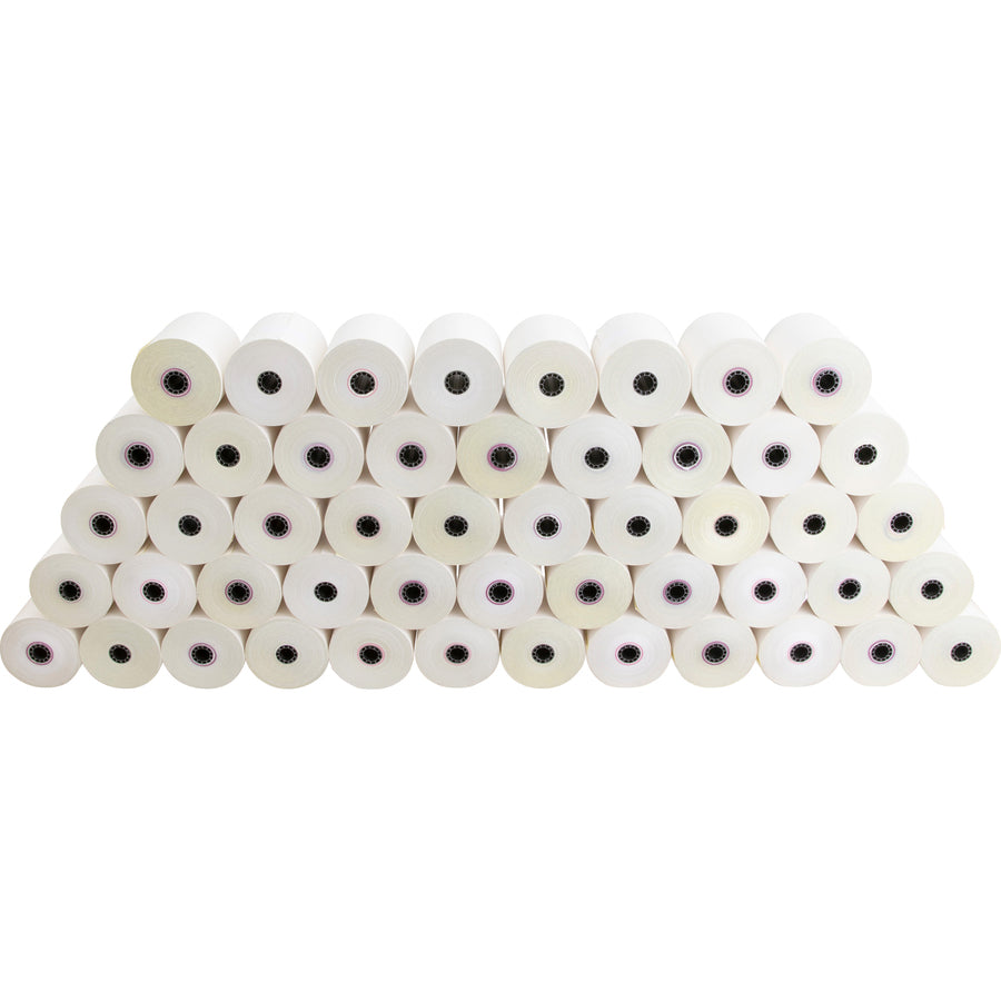 Image of Business Source Carbonless Paper Rolls, 2-Ply, 3"x90', 50RL/CT, White