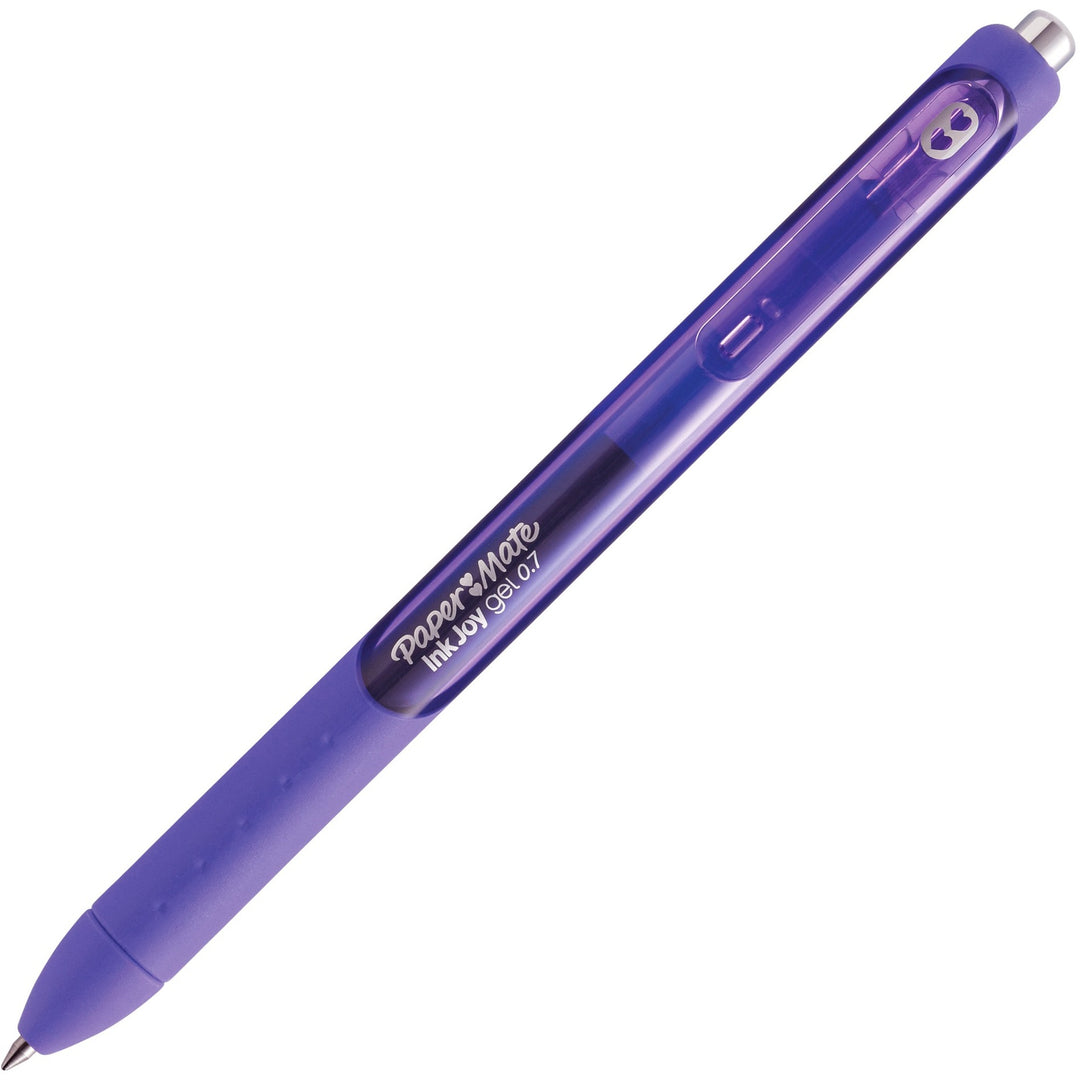 Image of Paper Mate® Pen, Gel, 0.7mm, Retractable, InkJoy, 1 DZ, Purple