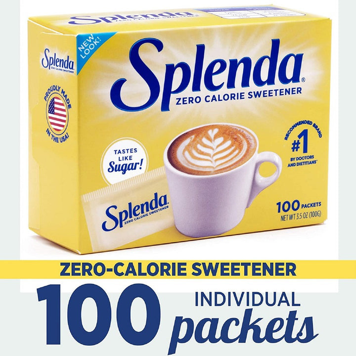 Image of Splenda 200025 No Calorie Sweetener Packets, 0.035 oz (1 g), Artificial Sweetener, 100 / Box
