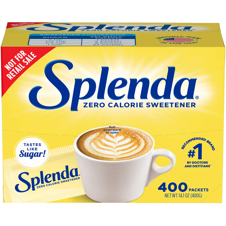 Image of Splenda 200414 Single-serve Sweetener Packets, 0.035 oz (1 g), Artificial Sweetener, 1 Box