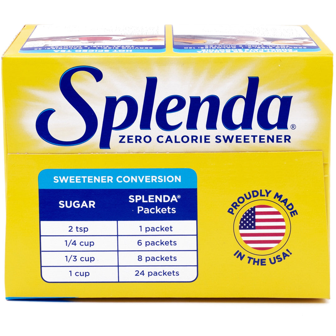 Image of Splenda 200414 Single-serve Sweetener Packets, 0.035 oz (1 g), Artificial Sweetener, 1 Box