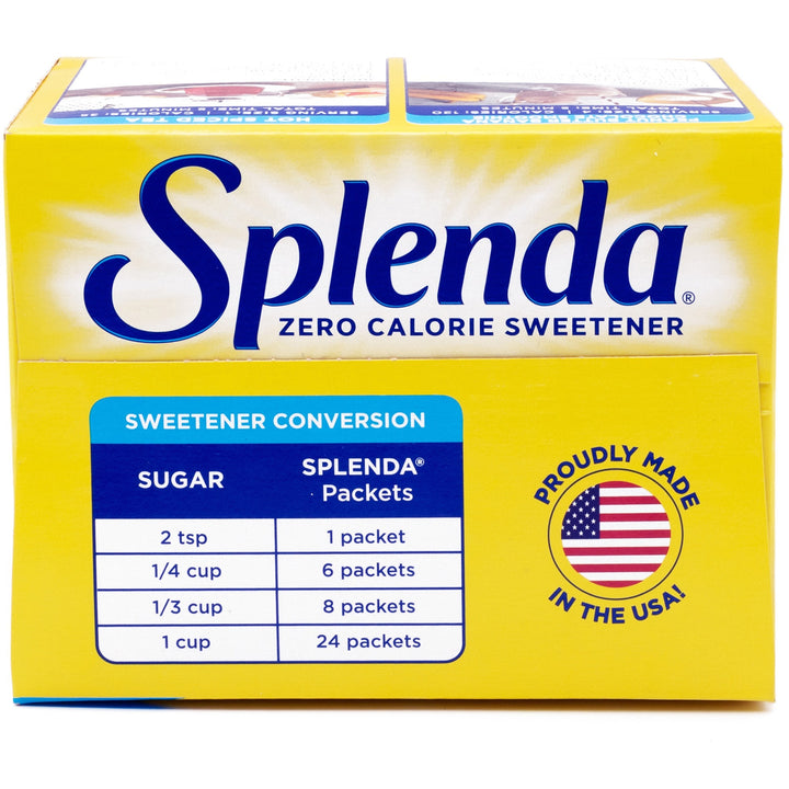Image of Splenda 200414 Single-serve Sweetener Packets, 0.035 oz (1 g), Artificial Sweetener, 1 Box