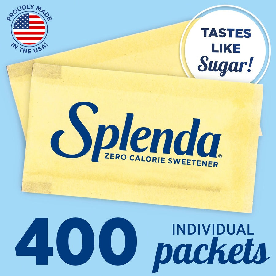 Image of Splenda 200414 Single-serve Sweetener Packets, 0.035 oz (1 g), Artificial Sweetener, 1 Box