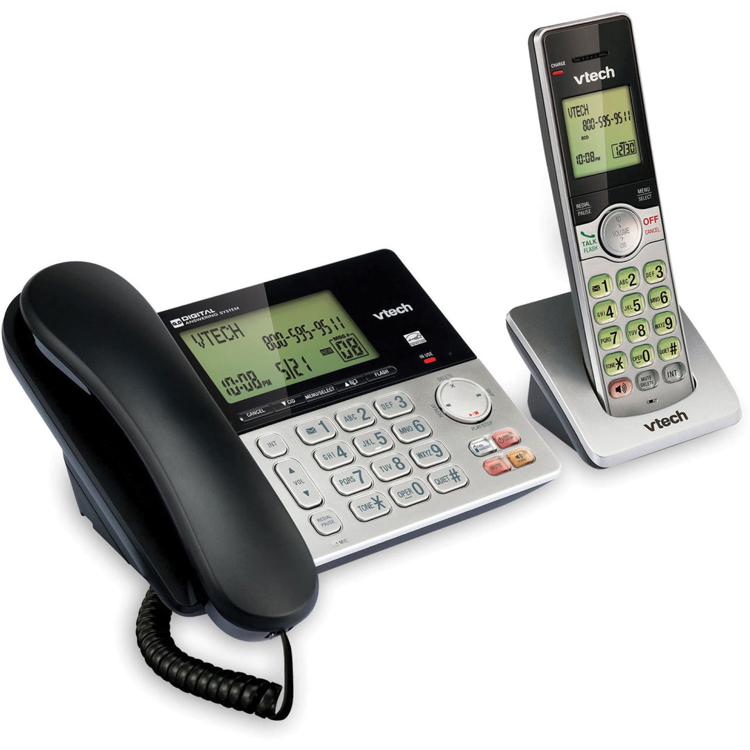 Image of Vtech® Phone System, Corded/Cordless, Full Duplex, DECT 6.0, Multi