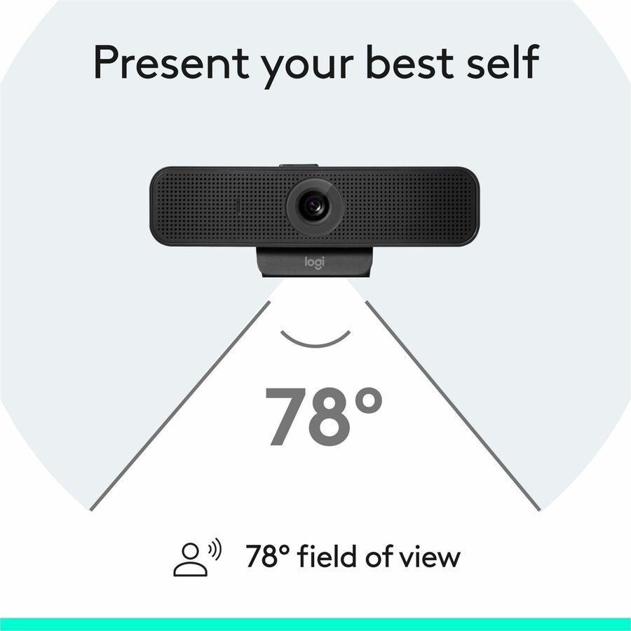 Image of Logitech® C925e 1080p Business Webcam, 1920 pixels x 1080 pixels, 2 Mpixels, Black