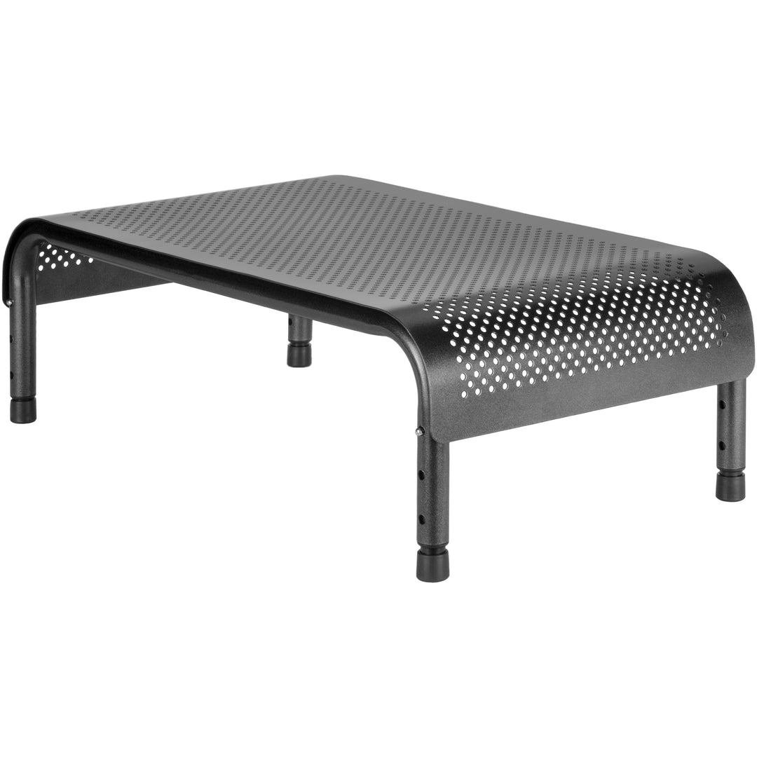 Image of Allsop® Monitor Stand, Metal, Ergo 3, 10"x18"x6", Pearl/Black