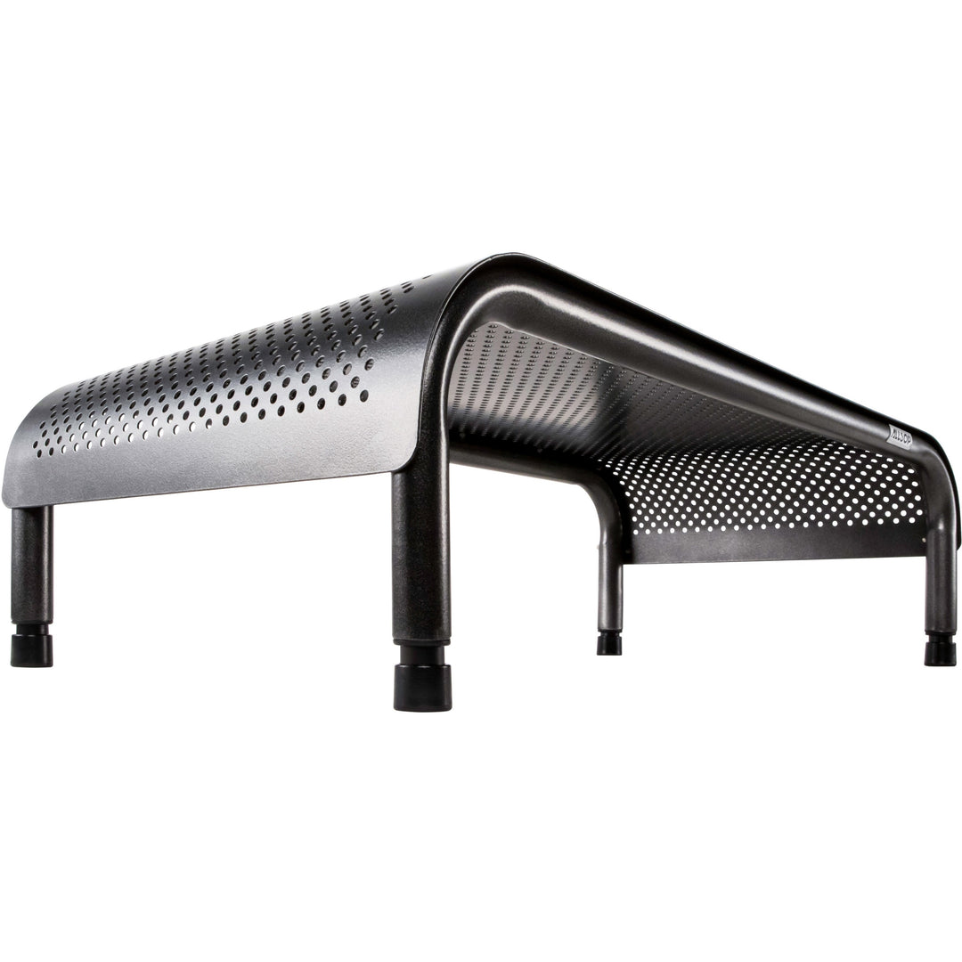 Image of Allsop® Monitor Stand, Metal, Ergo 3, 10"x18"x6", Pearl/Black