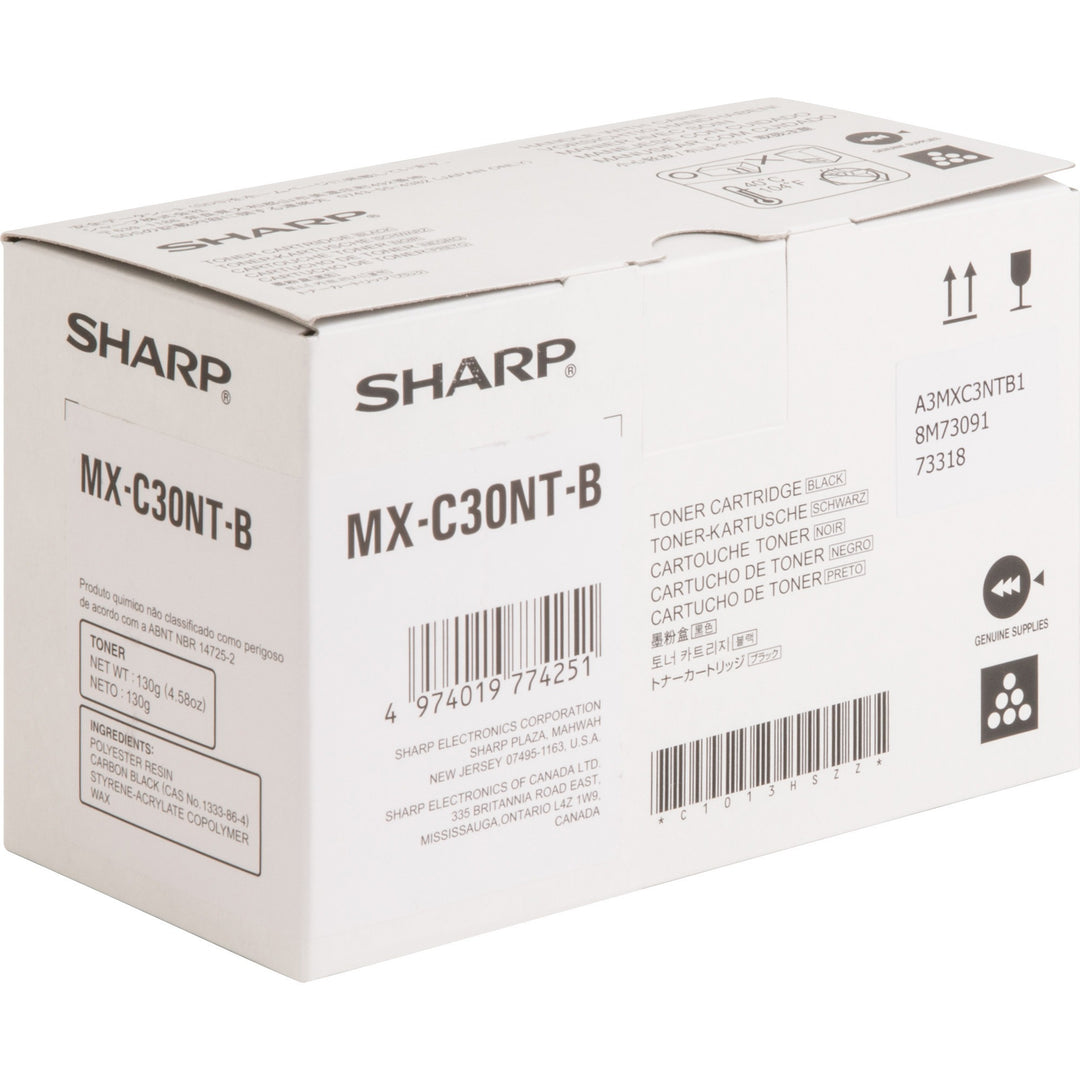 Image of Sharp® Toner Cartridge, f/ MX-C300, 6000 Page Yield, BK