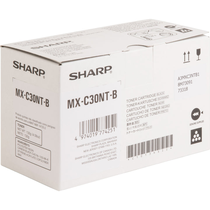 Image of Sharp® Toner Cartridge, f/ MX-C300, 6000 Page Yield, BK