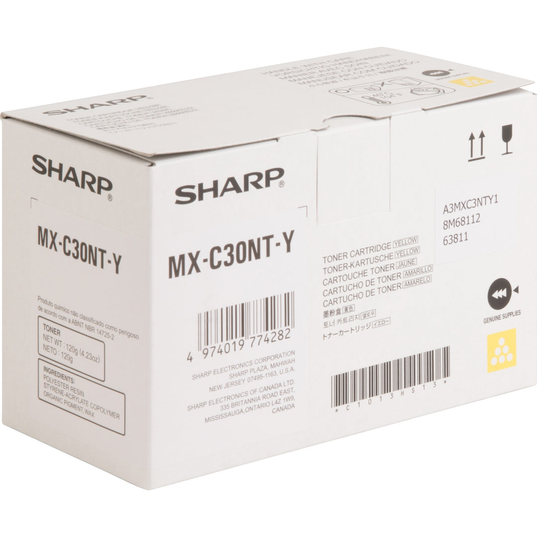 Image of Sharp® Toner Cartridge, f/ MX-C300, 6000 Page Yield, YW