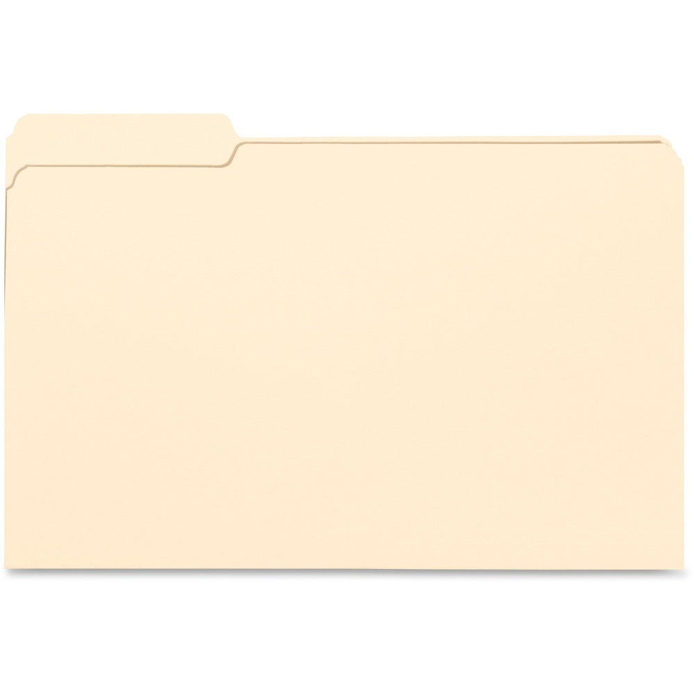 Image of Business Source File Folders, 1/3Cut, 3/4" Exp, Lgl, POS 1, 100/BX, MLA