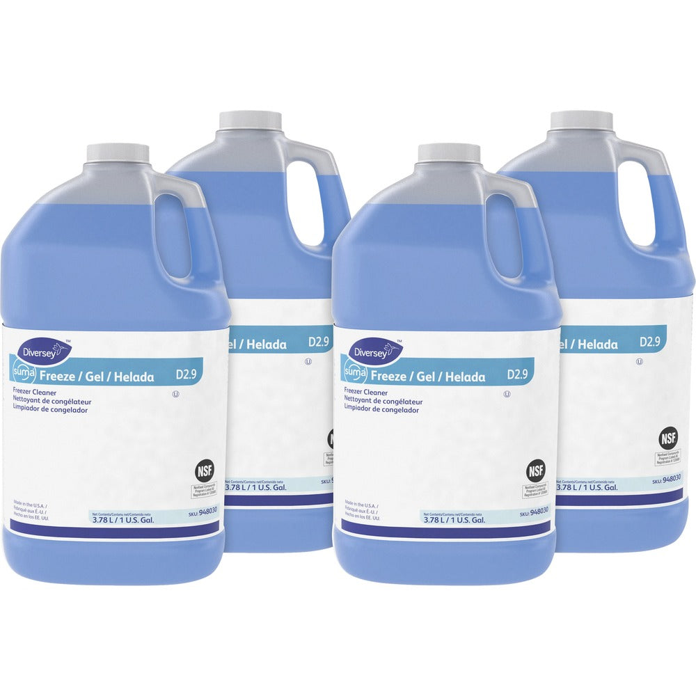Image of Diversey Freezer Cleaner, Ready to Use, 1Gal, 4/CT, Blue