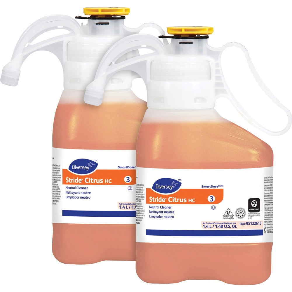 Image of Diversey Neutral Cleaner, Smart Dose, Citrus Scent, 1.4L, 2/CT, OE