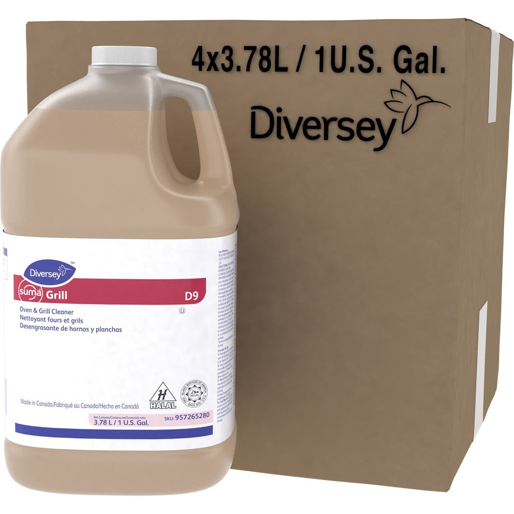 Image of Diversey Suma Grill/Oven Cleaner, 1Gal, 4/CT, Brown