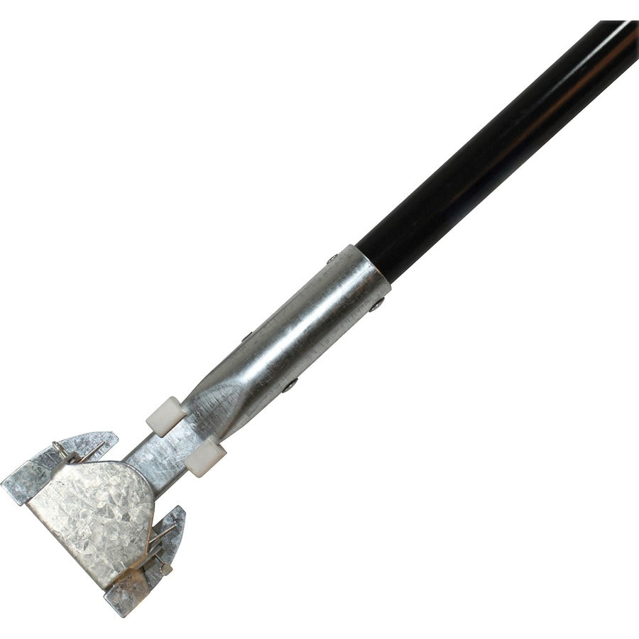 Image of Genuine Joe Dust Mop Handle Only, Steel/Vinyl, 1"x60", 12/CT, Black/CE