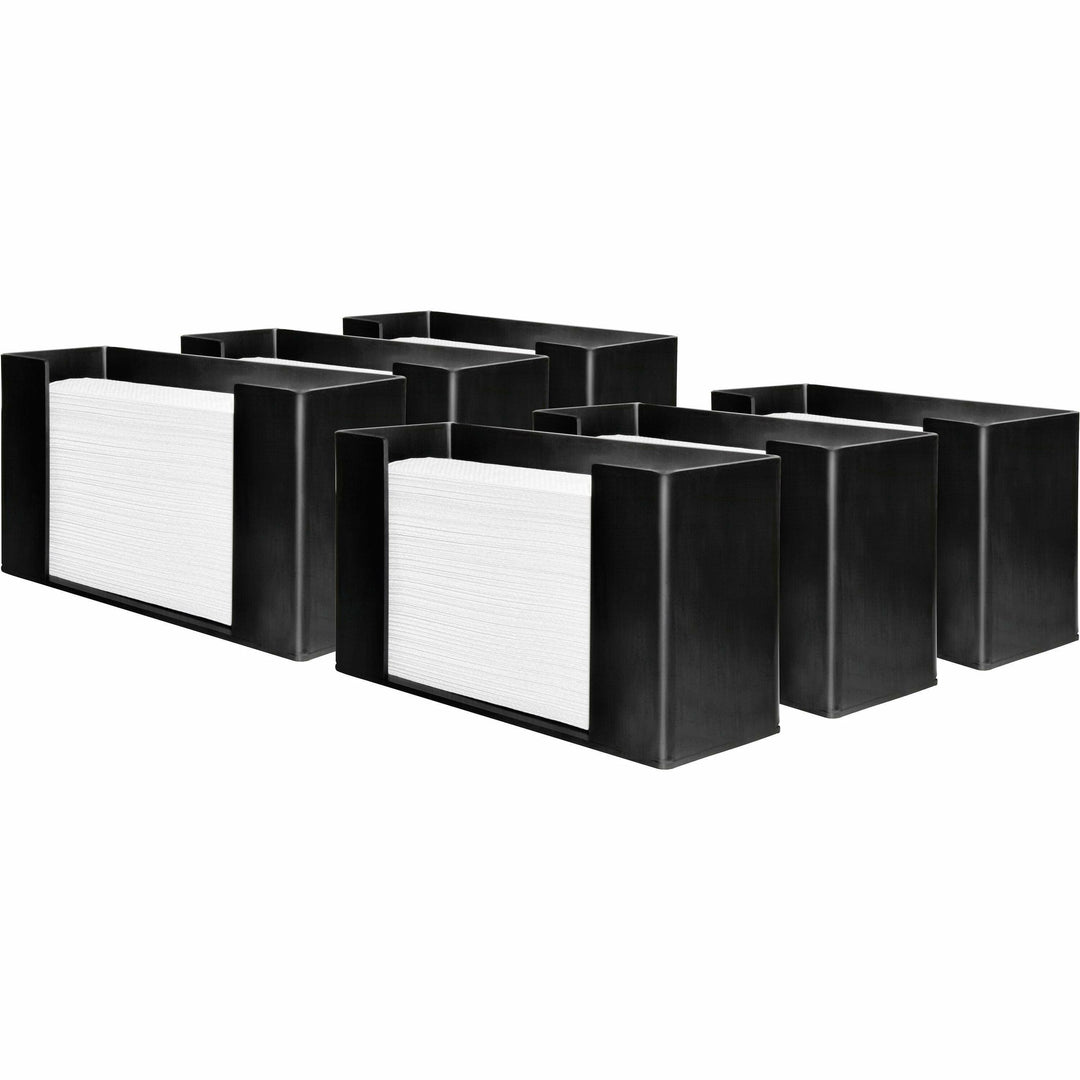 Image of Genuine Joe Paper Towel Dispenser, 11-1/2"x4-1/8"x6-3/4", 9/CT, Black