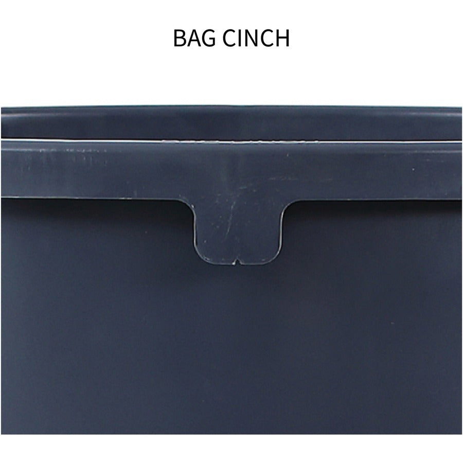 Image of Genuine Joe Trash Container, Heavy Duty,44 Gal,31.5"x24"x24",4/CT,Gray
