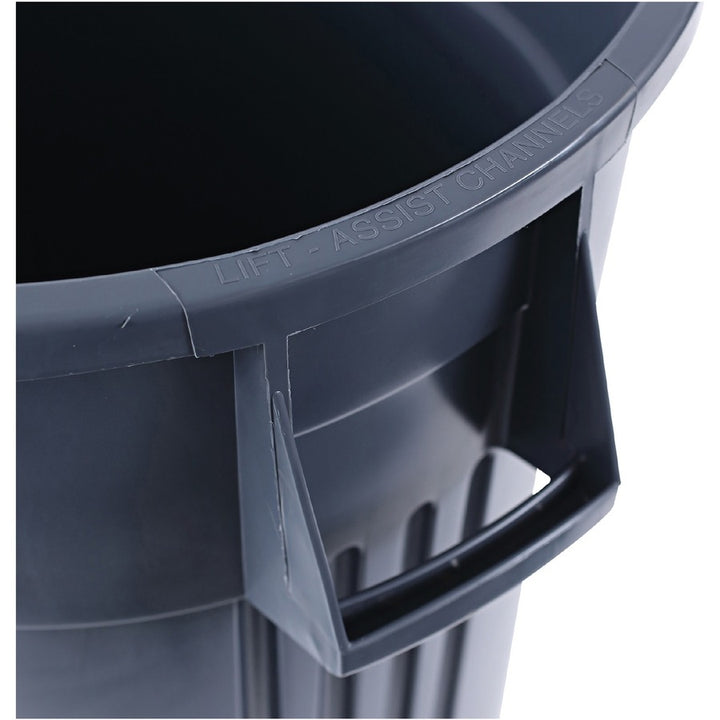 Image of Genuine Joe Trash Container, Heavy Duty,44 Gal,31.5"x24"x24",4/CT,Gray