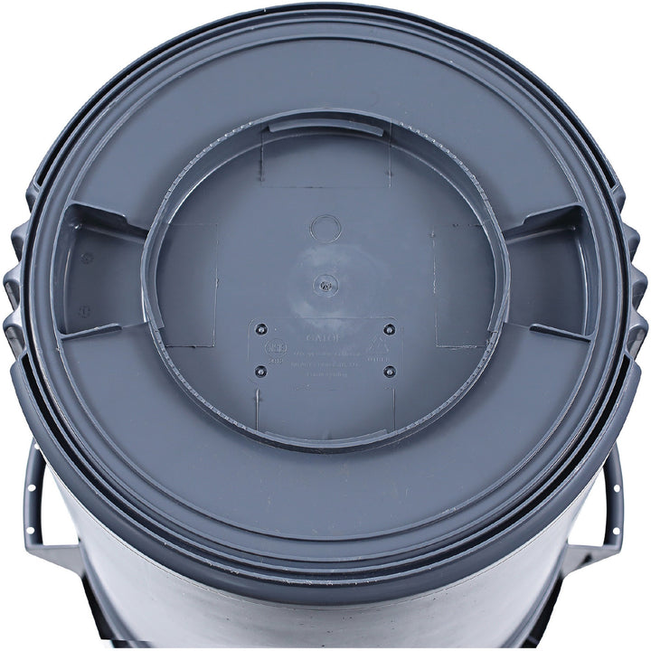 Image of Genuine Joe Trash Container, Heavy Duty,44 Gal,31.5"x24"x24",4/CT,Gray