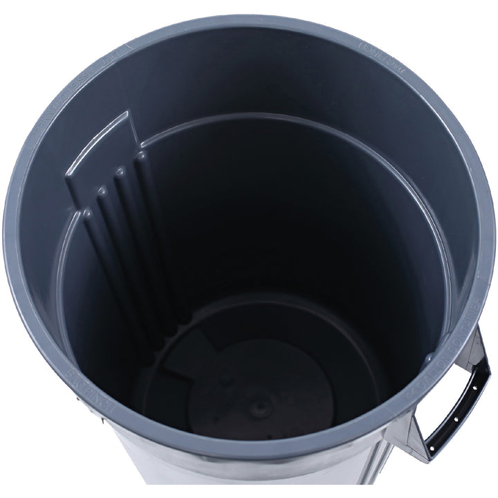 Image of Genuine Joe Trash Container, Heavy Duty,44 Gal,31.5"x24"x24",4/CT,Gray