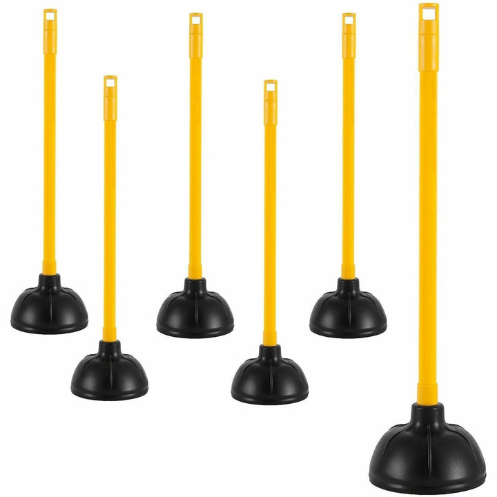 Image of Genuine Joe Value Plus Plunger, 23"x5.75", 6/CT, Yellow Handle