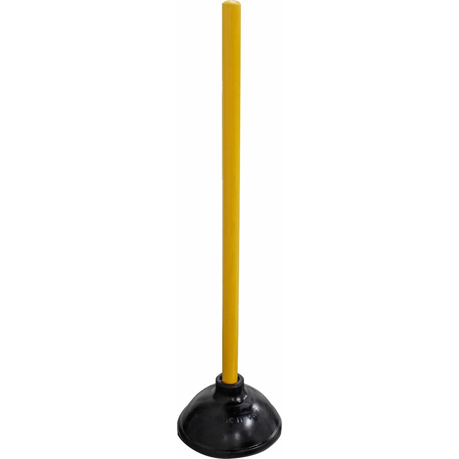 Image of Genuine Joe Value Plus Plunger, 23"x5.75", 6/CT, Yellow Handle