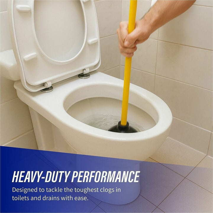 Image of Genuine Joe Value Plus Plunger, 23"x5.75", 6/CT, Yellow Handle