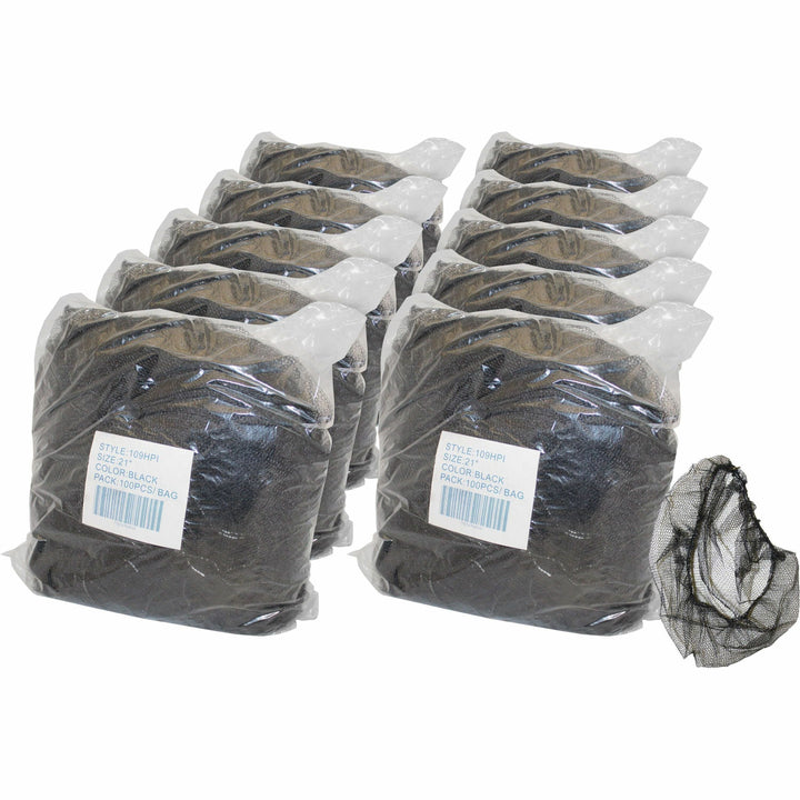 Image of Genuine Joe 85135CT Black Nylon Hair Net