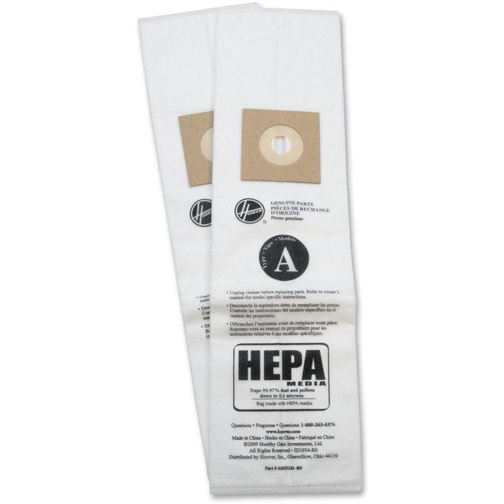 Image of Hoover® Disposable Vacuum Bags, Allergen Sb, 10/pack