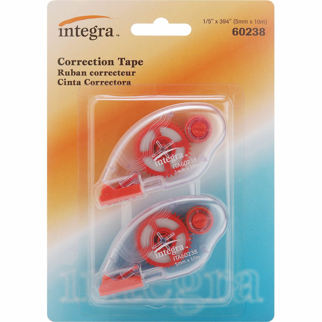 Image of Integra Correction Tape, 1/4"x472", 2/PK, White