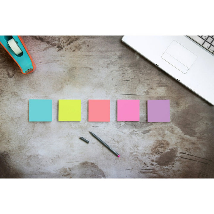 Image of Post-it® Notes Super Sticky Self-Stick Notes Office Pack, 3" x 3", Supernova Neons Collection Colors, 90 Sheets/Pad, 24 Pads/Pack