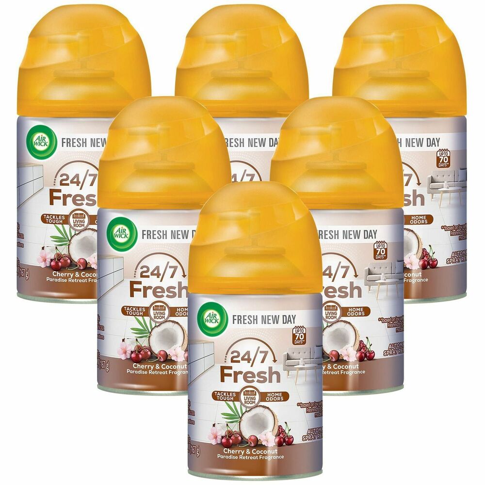Image of Reckitt Benckiser Air Freshener Refill, Paradise Retreat,5.89 oz, 6/CT, Multi