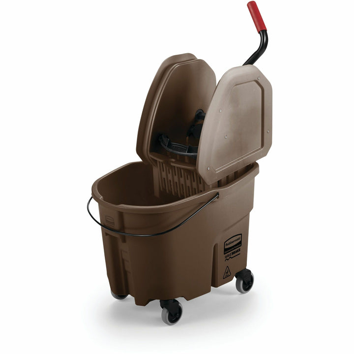 Image of Rubbermaid Commercial Products Mop Bucket Wringer, 35Qt, 15-1/2"x20"x23-1/2", Brown